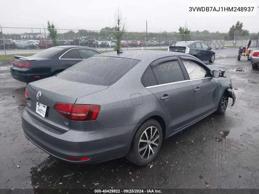 3VWDB7AJ1HM248937 2017 Volkswagen Jetta 1.4T Se