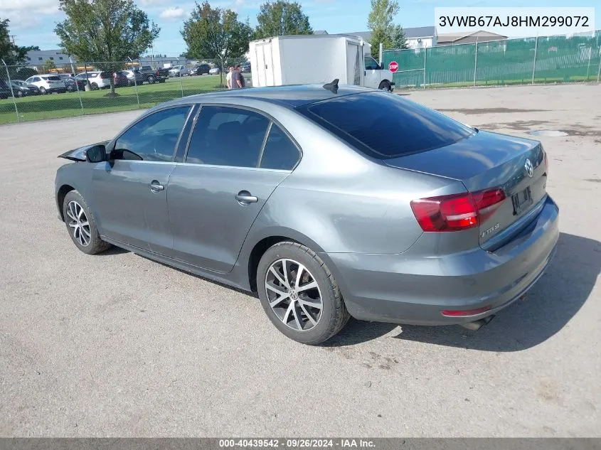 2017 Volkswagen Jetta 1.4T Se VIN: 3VWB67AJ8HM299072 Lot: 40439542