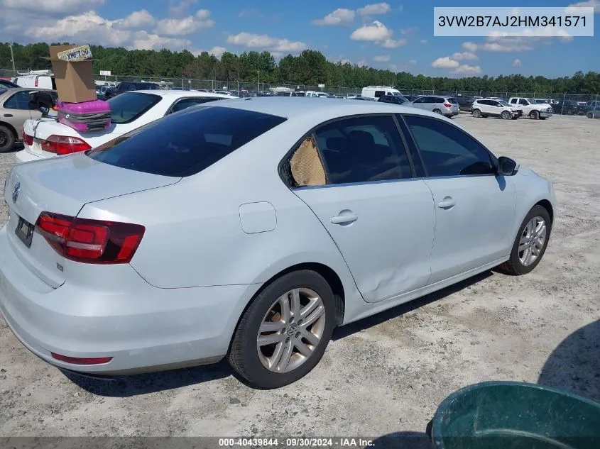 3VW2B7AJ2HM341571 2017 Volkswagen Jetta 1.4T S