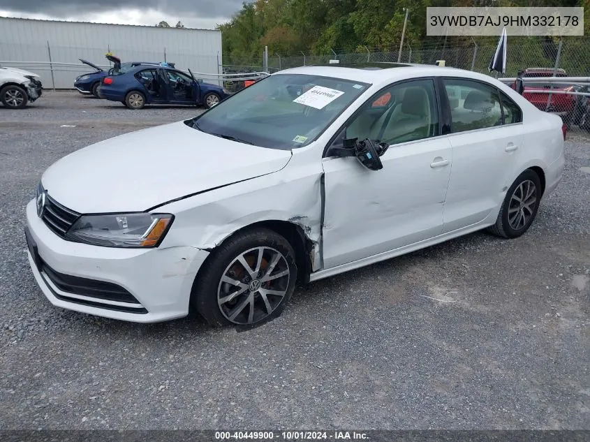 3VWDB7AJ9HM332178 2017 Volkswagen Jetta 1.4T Se