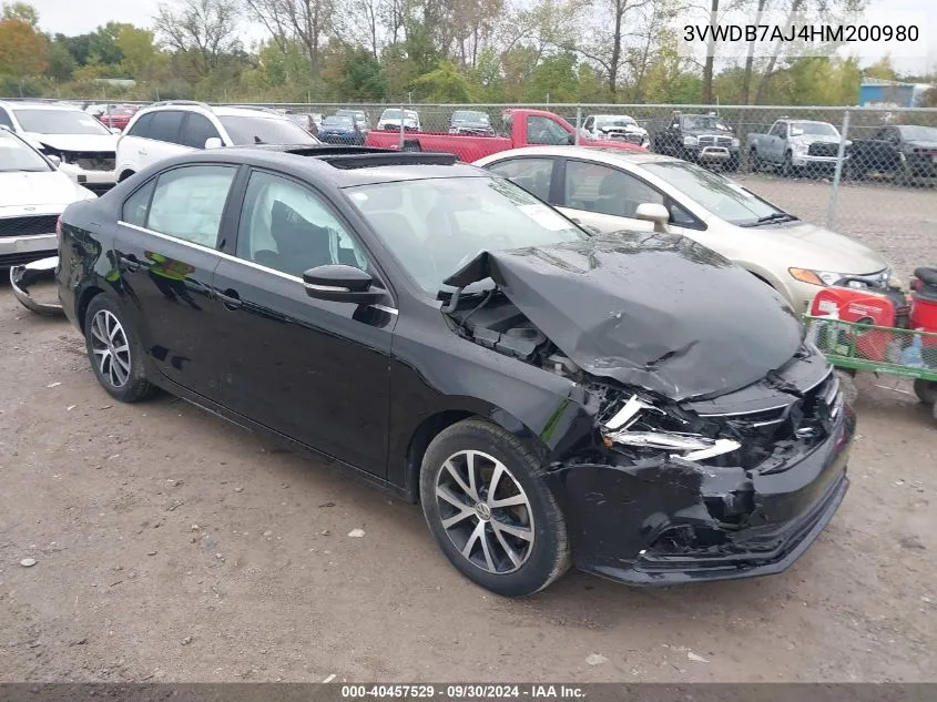 3VWDB7AJ4HM200980 2017 Volkswagen Jetta 1.4T Se