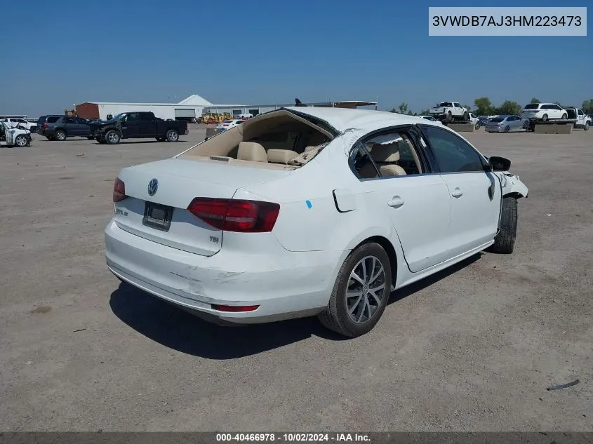 3VWDB7AJ3HM223473 2017 Volkswagen Jetta 1.4T Se