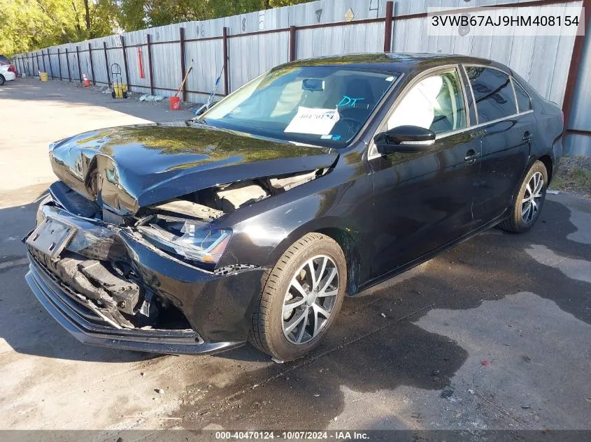 2017 Volkswagen Jetta Se VIN: 3VWB67AJ9HM408154 Lot: 40470124