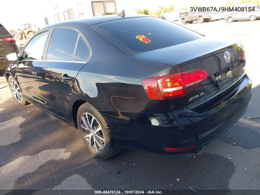 3VWB67AJ9HM408154 2017 Volkswagen Jetta Se