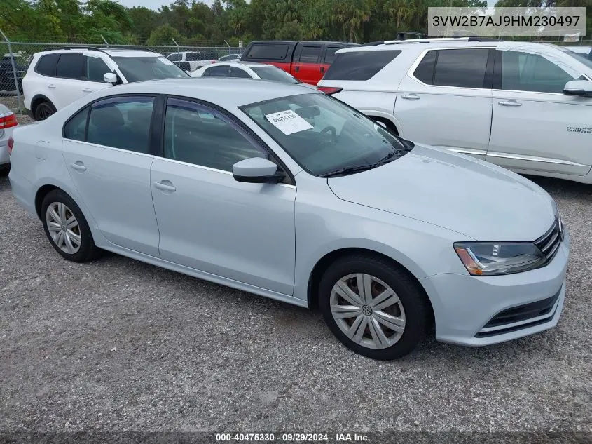 2017 Volkswagen Jetta 1.4T S VIN: 3VW2B7AJ9HM230497 Lot: 40475330