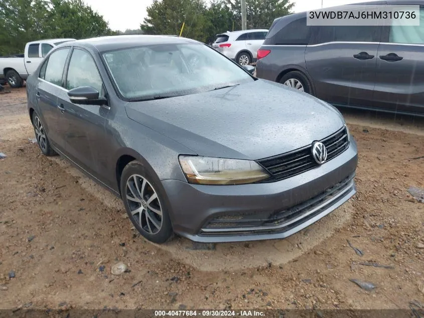 3VWDB7AJ6HM310736 2017 Volkswagen Jetta 1.4T Se