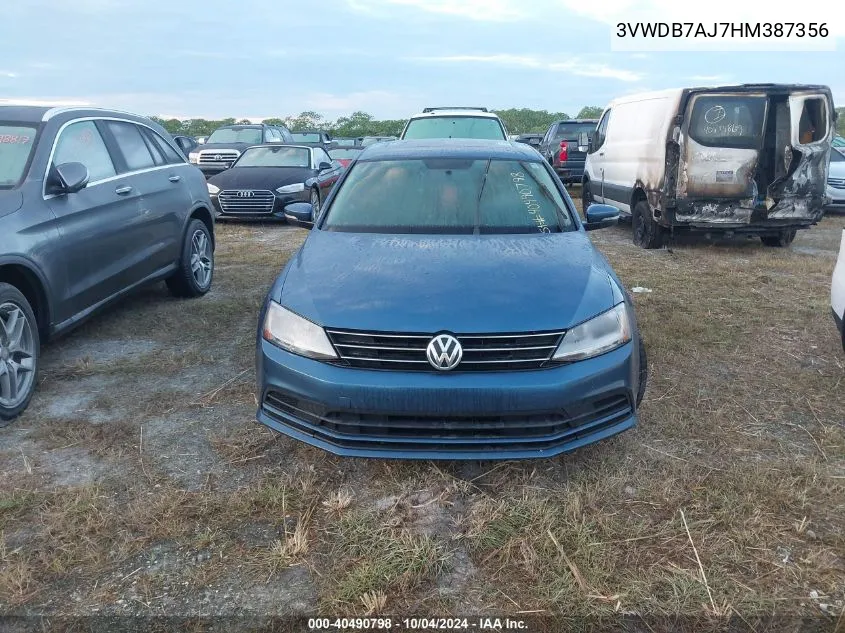 3VWDB7AJ7HM387356 2017 Volkswagen Jetta 1.4T Se