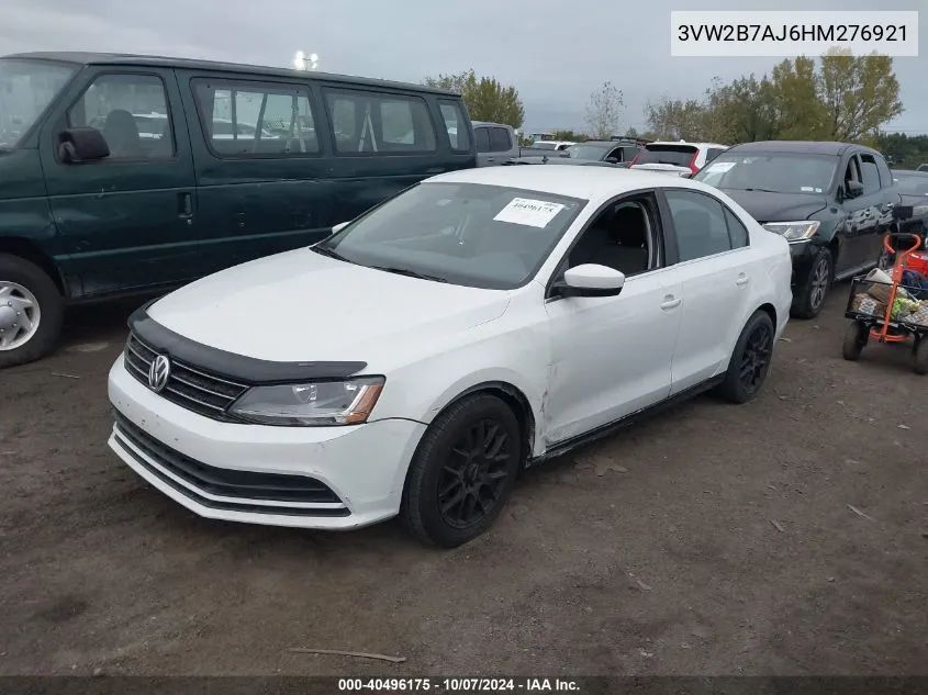 2017 Volkswagen Jetta S VIN: 3VW2B7AJ6HM276921 Lot: 40496175