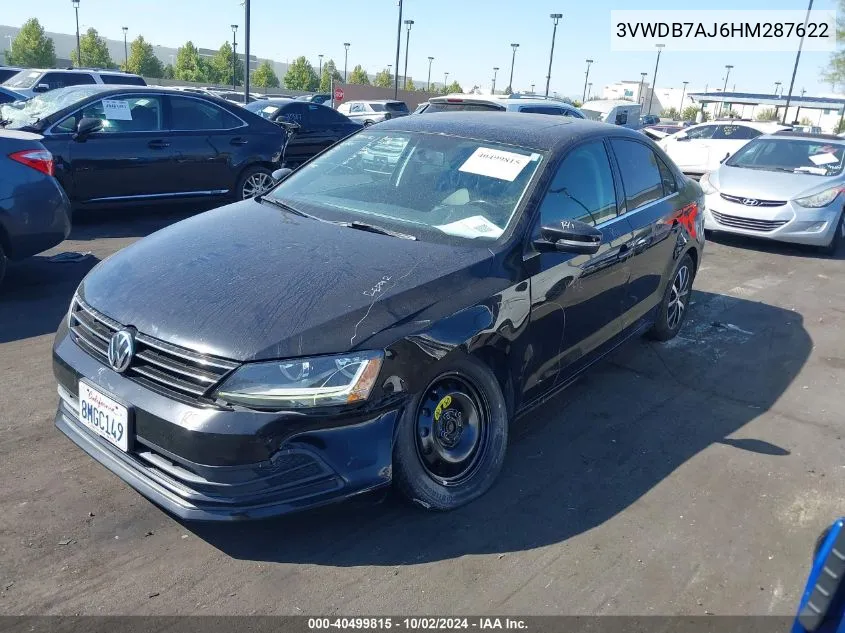 3VWDB7AJ6HM287622 2017 Volkswagen Jetta 1.4T Se