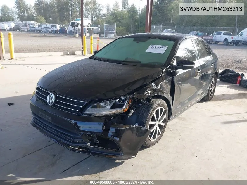 2017 Volkswagen Jetta 1.4T Se VIN: 3VWDB7AJ1HM263213 Lot: 40508005