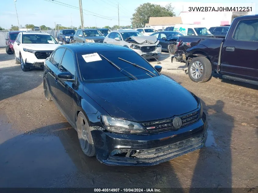 3VW2B7AJ0HM412251 2017 Volkswagen Jetta 1.4T S