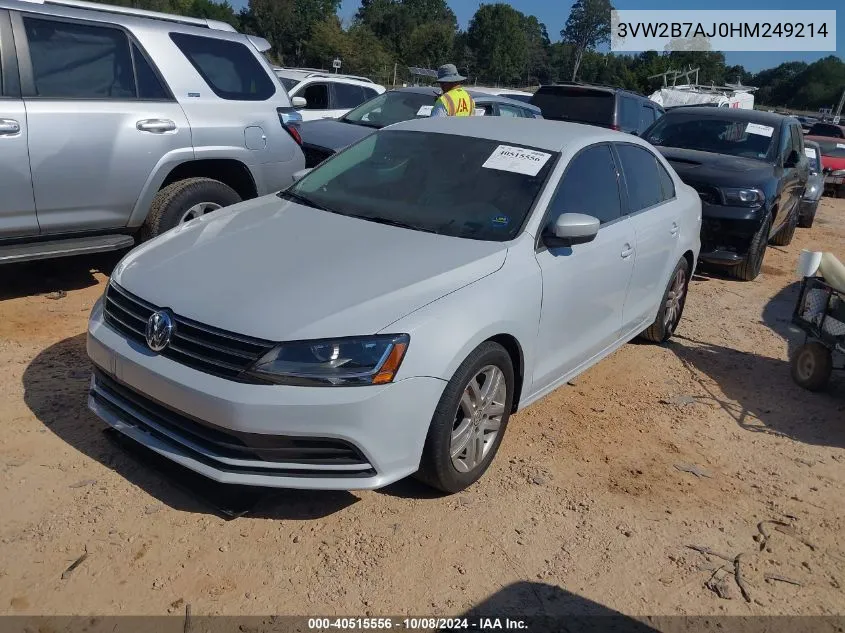 3VW2B7AJ0HM249214 2017 Volkswagen Jetta S