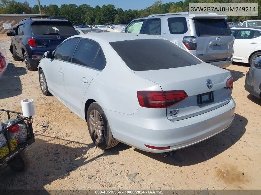 2017 Volkswagen Jetta S VIN: 3VW2B7AJ0HM249214 Lot: 40515556