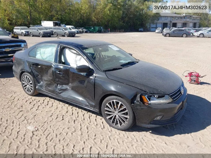 3VWD17AJ4HM302623 2017 Volkswagen Jetta 1.8T Sport