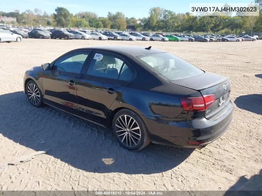 3VWD17AJ4HM302623 2017 Volkswagen Jetta 1.8T Sport