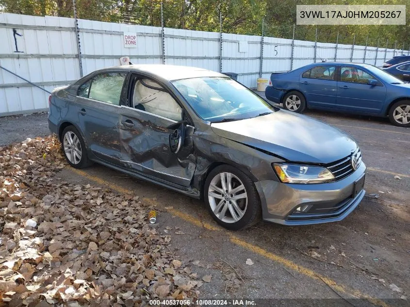 3VWL17AJ0HM205267 2017 Volkswagen Jetta Sel/Sel Premium