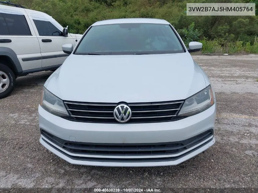 3VW2B7AJ5HM405764 2017 Volkswagen Jetta S