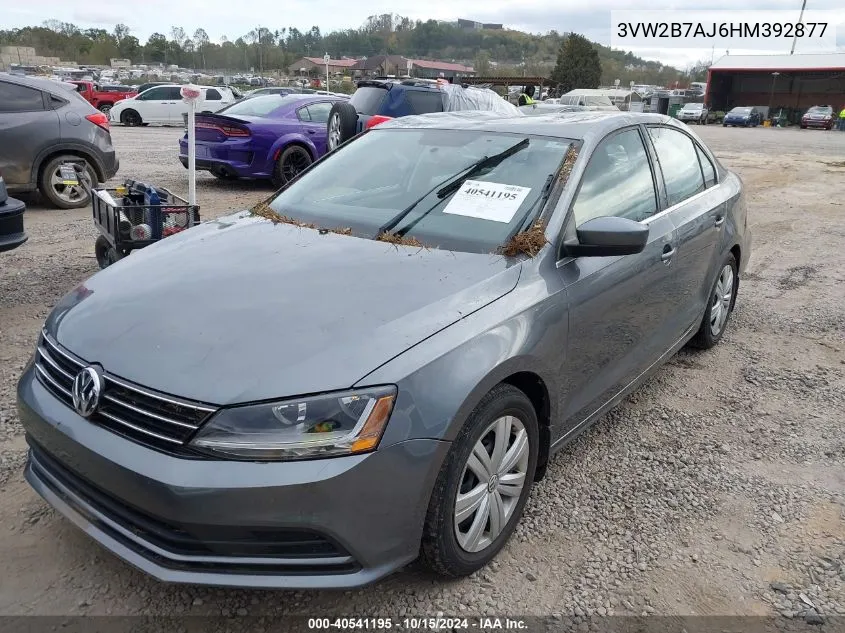 3VW2B7AJ6HM392877 2017 Volkswagen Jetta 1.4T S