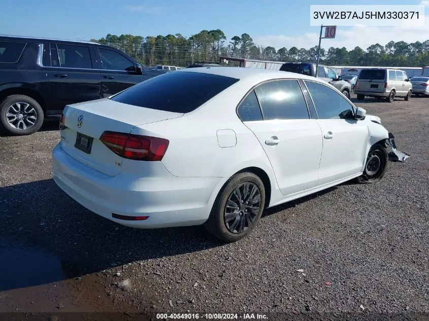 3VW2B7AJ5HM330371 2017 Volkswagen Jetta S