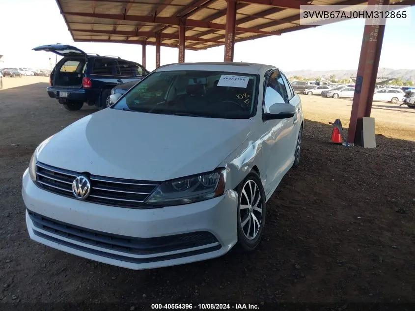 3VWB67AJ0HM312865 2017 Volkswagen Jetta 1.4T Se