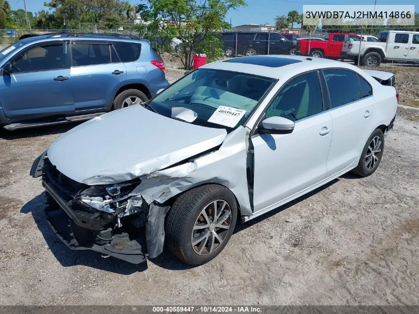 2017 Volkswagen Jetta 1.4T Se VIN: 3VWDB7AJ2HM414866 Lot: 40559447