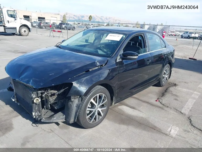 3VWDB7AJ9HM243064 2017 Volkswagen Jetta 1.4T Se