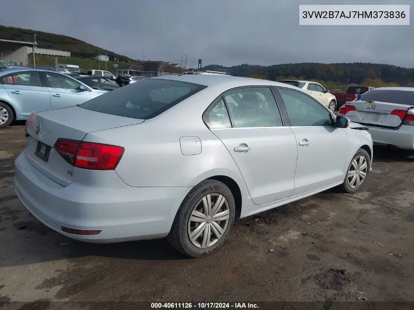 2017 Volkswagen Jetta 1.4T S VIN: 3VW2B7AJ7HM373836 Lot: 40611126