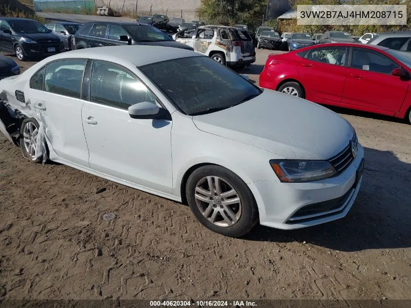 2017 Volkswagen Jetta 1.4T S VIN: 3VW2B7AJ4HM208715 Lot: 40620304