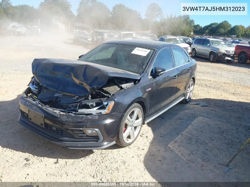 2017 Volkswagen Jetta Gli VIN: 3VW4T7AJ5HM312023 Lot: 40620388