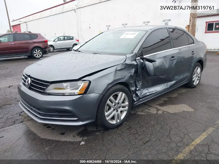 2017 Volkswagen Jetta 1.4T S VIN: 3VW2B7AJ7HM319761 Lot: 40624488