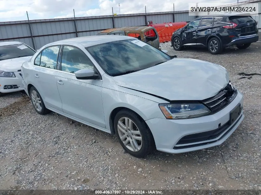 2017 Volkswagen Jetta 1.4T S VIN: 3VW2B7AJ4HM236224 Lot: 40637997