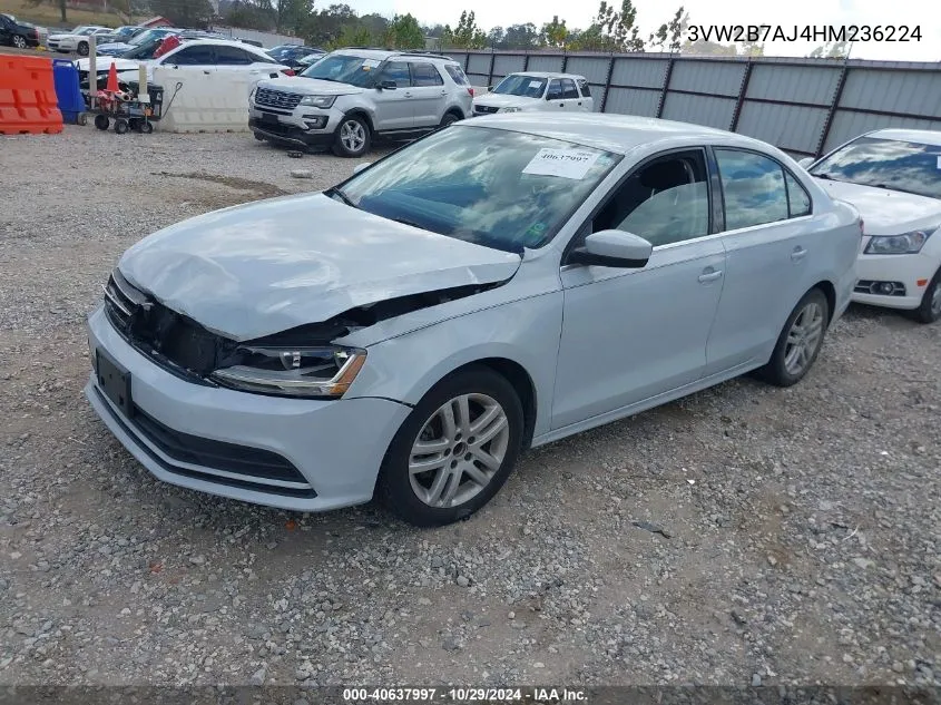 2017 Volkswagen Jetta 1.4T S VIN: 3VW2B7AJ4HM236224 Lot: 40637997