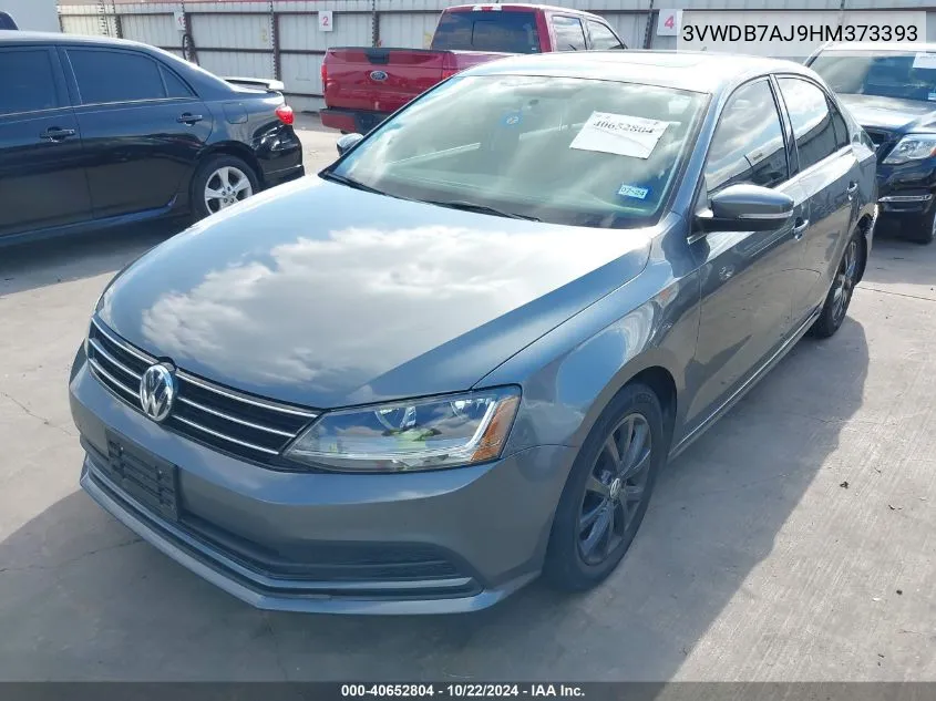 2017 Volkswagen Jetta 1.4T Se VIN: 3VWDB7AJ9HM373393 Lot: 40652804