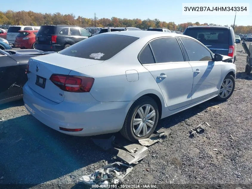 2017 Volkswagen Jetta S VIN: 3VW2B7AJ4HM343354 Lot: 40673191