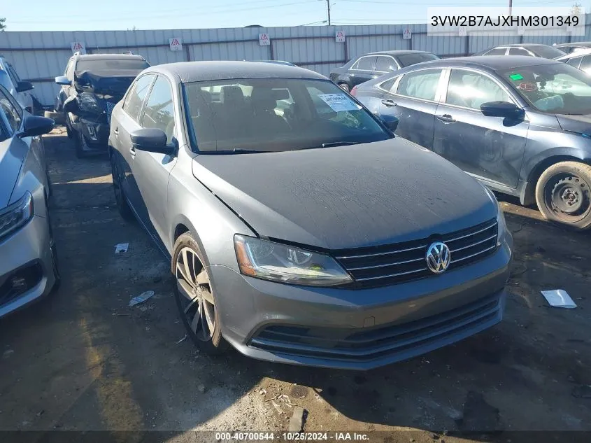 2017 Volkswagen Jetta 1.4T S VIN: 3VW2B7AJXHM301349 Lot: 40700544