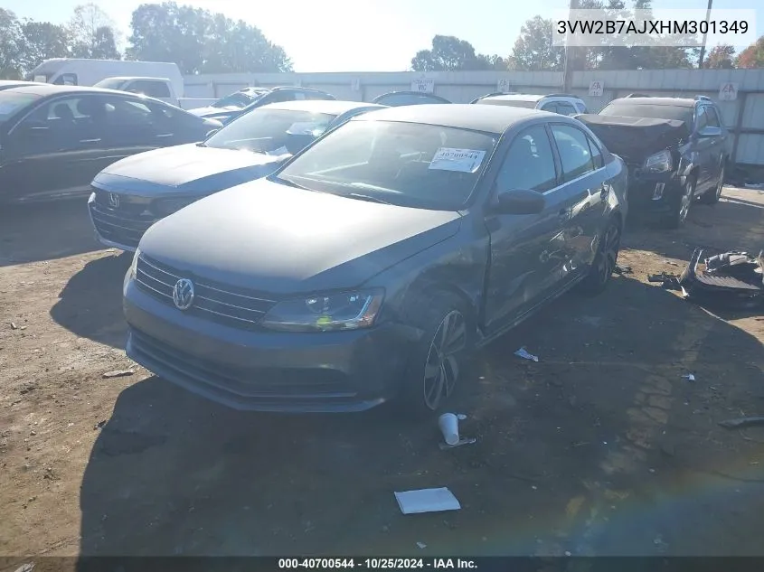 2017 Volkswagen Jetta 1.4T S VIN: 3VW2B7AJXHM301349 Lot: 40700544