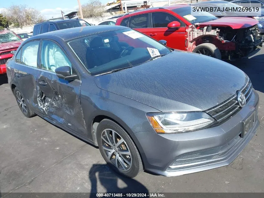 2017 Volkswagen Jetta 1.4T Se VIN: 3VWDB7AJ4HM269619 Lot: 40713485