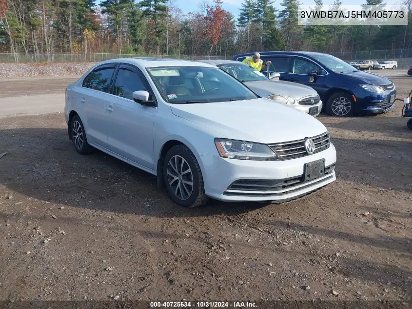 2017 Volkswagen Jetta 1.4T Se VIN: 3VWDB7AJ5HM405773 Lot: 40725634