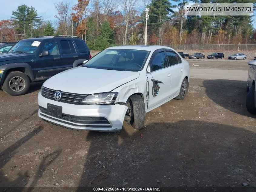 2017 Volkswagen Jetta 1.4T Se VIN: 3VWDB7AJ5HM405773 Lot: 40725634