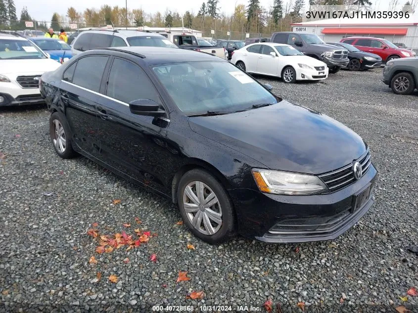 2017 Volkswagen Jetta 1.4T S VIN: 3VW167AJ1HM359396 Lot: 40728868