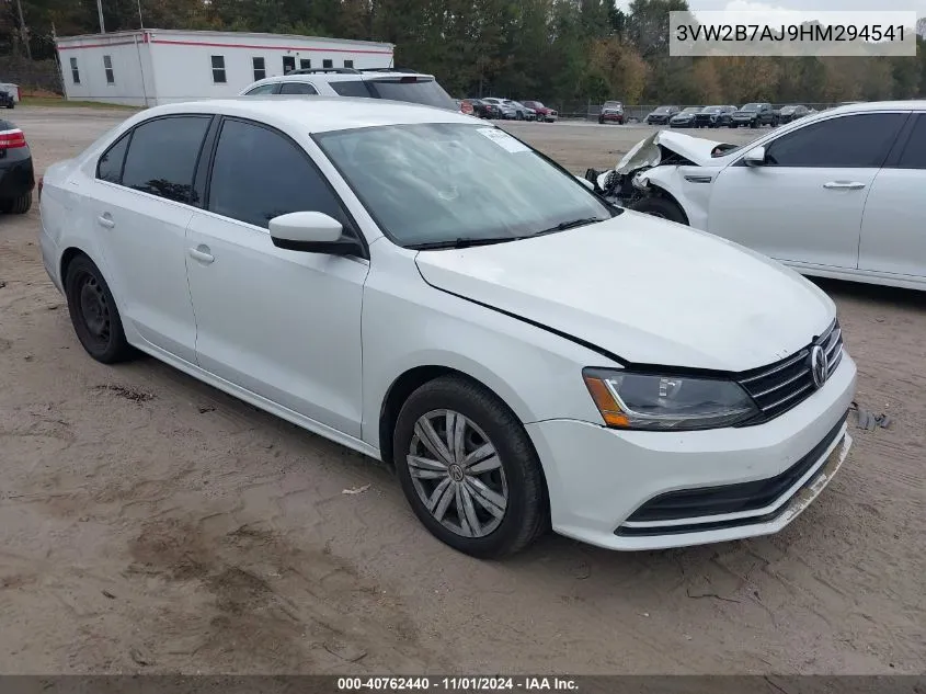 2017 Volkswagen Jetta 1.4T S VIN: 3VW2B7AJ9HM294541 Lot: 40762440