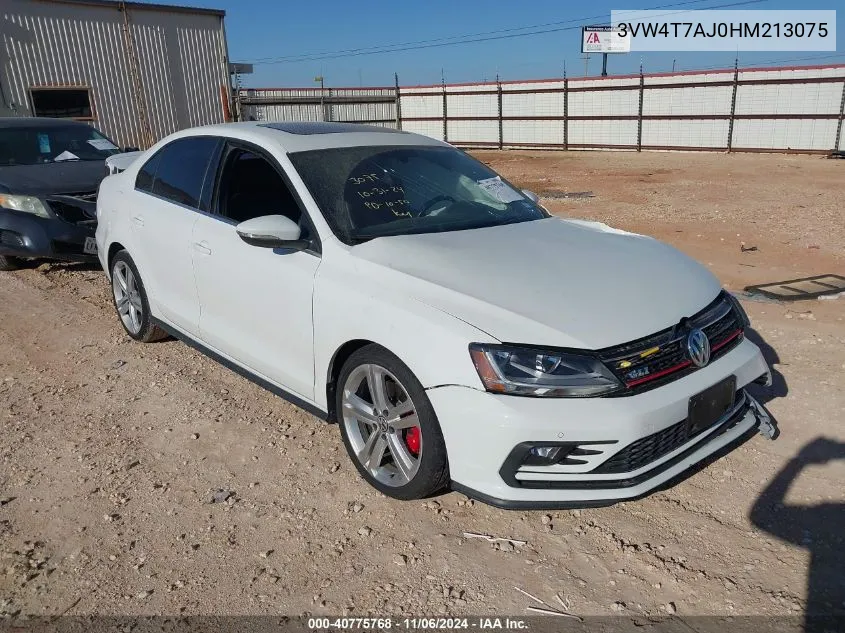 2017 Volkswagen Jetta Gli VIN: 3VW4T7AJ0HM213075 Lot: 40775768