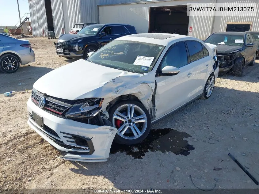 2017 Volkswagen Jetta Gli VIN: 3VW4T7AJ0HM213075 Lot: 40775768