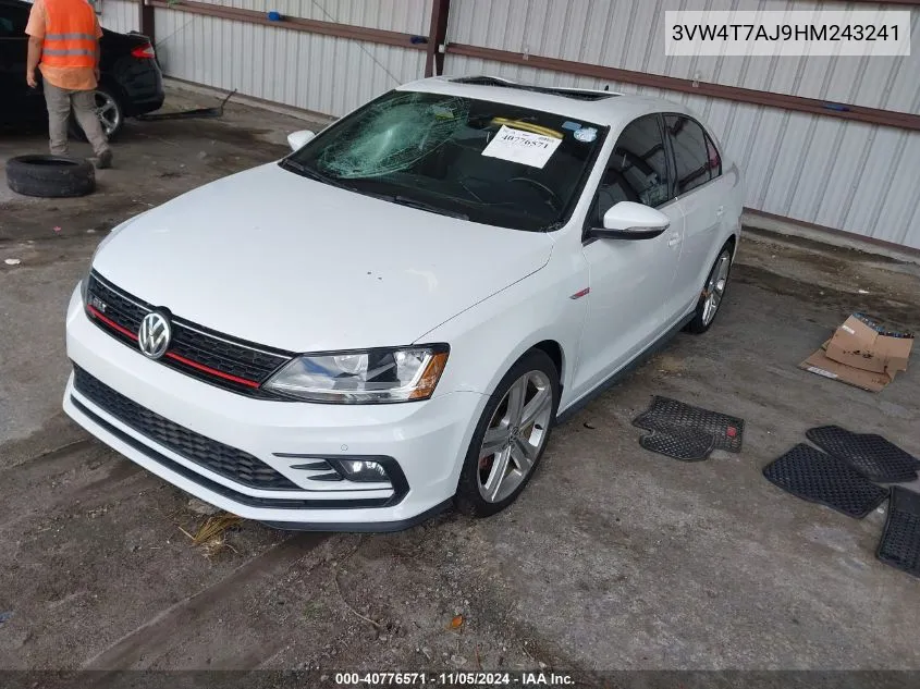 2017 Volkswagen Jetta Gli VIN: 3VW4T7AJ9HM243241 Lot: 40776571