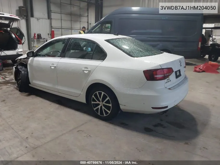 2017 Volkswagen Jetta 1.4T Se VIN: 3VWDB7AJ1HM204050 Lot: 40786676