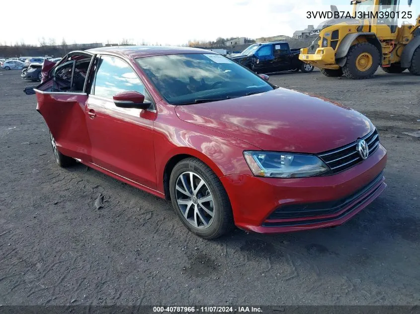 2017 Volkswagen Jetta 1.4T Se VIN: 3VWDB7AJ3HM390125 Lot: 40787966