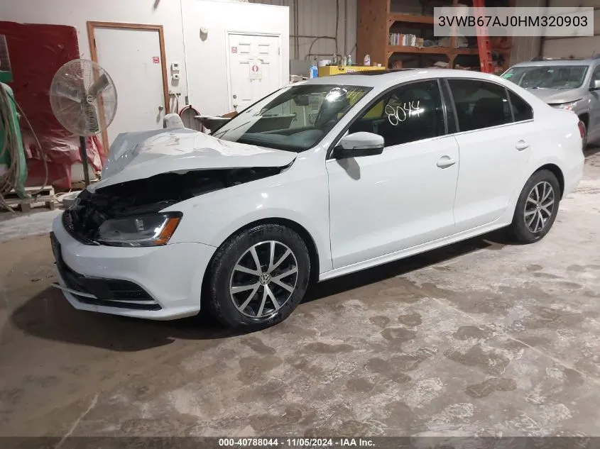 2017 Volkswagen Jetta 1.4T Se VIN: 3VWB67AJ0HM320903 Lot: 40788044