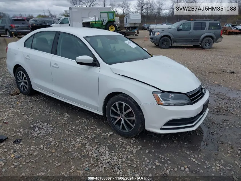 2017 Volkswagen Jetta 1.4T S VIN: 3VW2B7AJ5HM351088 Lot: 40788367