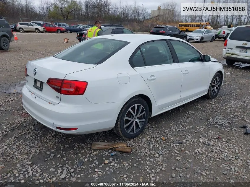 2017 Volkswagen Jetta 1.4T S VIN: 3VW2B7AJ5HM351088 Lot: 40788367