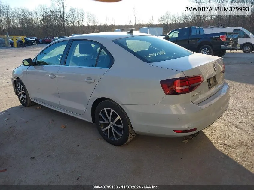 2017 Volkswagen Jetta 1.4T Se VIN: 3VWDB7AJ8HM379993 Lot: 40795188